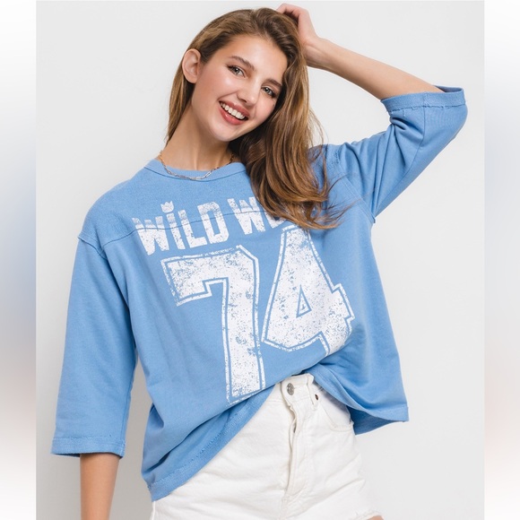 25 Contrast Wild West Graphic Knit Top - Picture 4 of 7